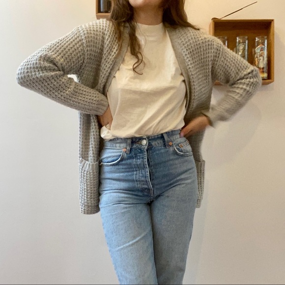 Grey Knit Cardigan - Picture 3 of 4